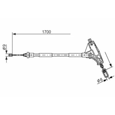 Cable de accionamiento, freno de estacionamiento BOSCH 1 987 477 575 Oferta De Temporada